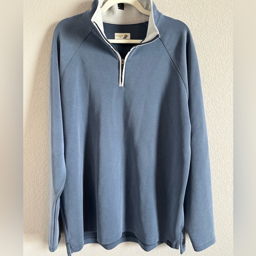 Fundamental Coast Men's Blue Quarter-Zip pullover Size XL - Picture 2 of 6